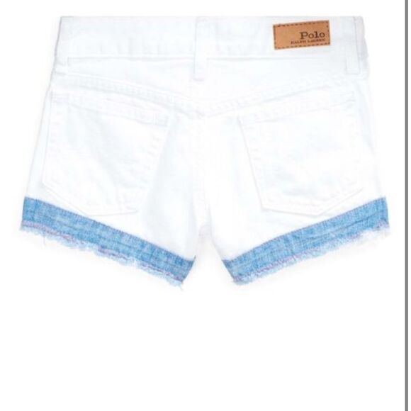 Polo Ralph Lauren Plains Wash White Denim Shorts - Picture 3 of 6